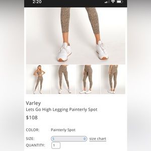 Varley leggings size XS like new